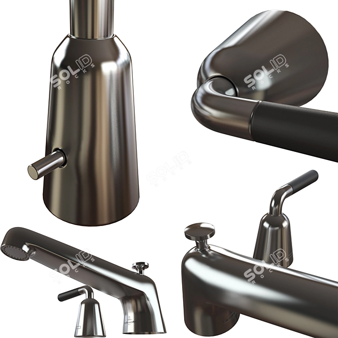 Elegant Villeroy Boch Basin Mixer 3D model image 2