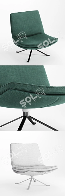 Elegant Doimo Kelly Chair 3D Model 3D model image 3