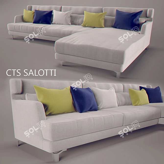 Well 04 Sofa by CTS SALOTTI 3D model image 1