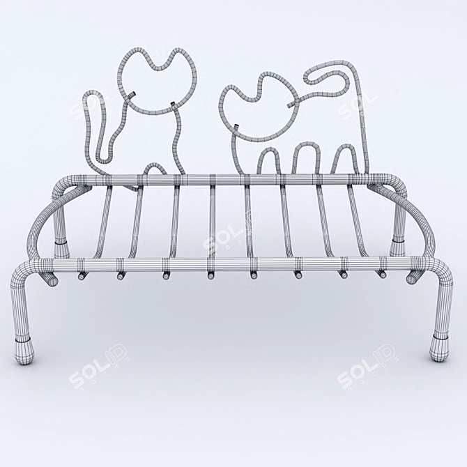 Sturdy Steel Soap Dish 3D model image 3