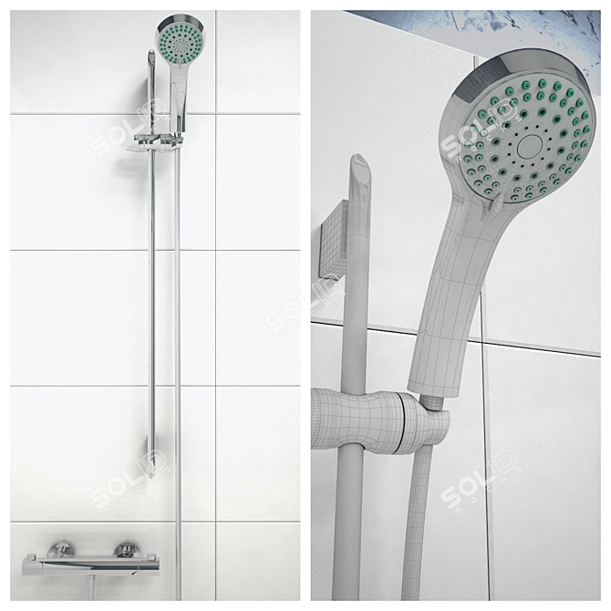 Ravak Smartline Shower and Mixer 3D model image 2