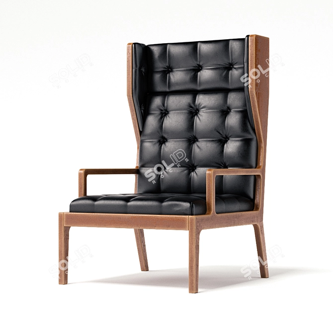 James UK Wingback: Classic Elegance for Your Home 3D model image 1