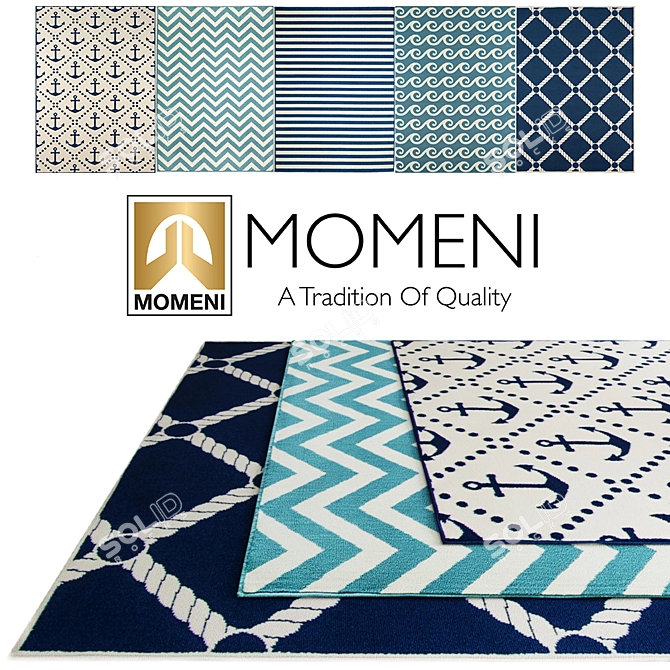 Momeni Baja: Indoor/Outdoor Rugs 3D model image 1