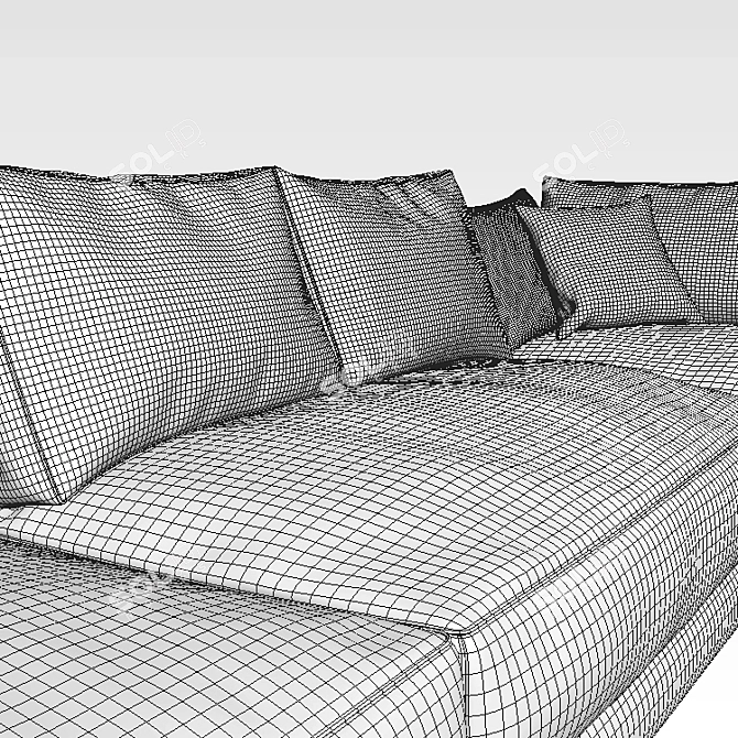 Bodema Barclay Console Corner Sofa 3D model image 3