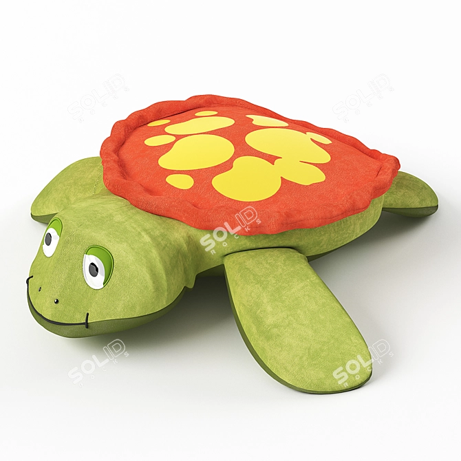 Turtle Room Decor: Cute and Playful 3D model image 1
