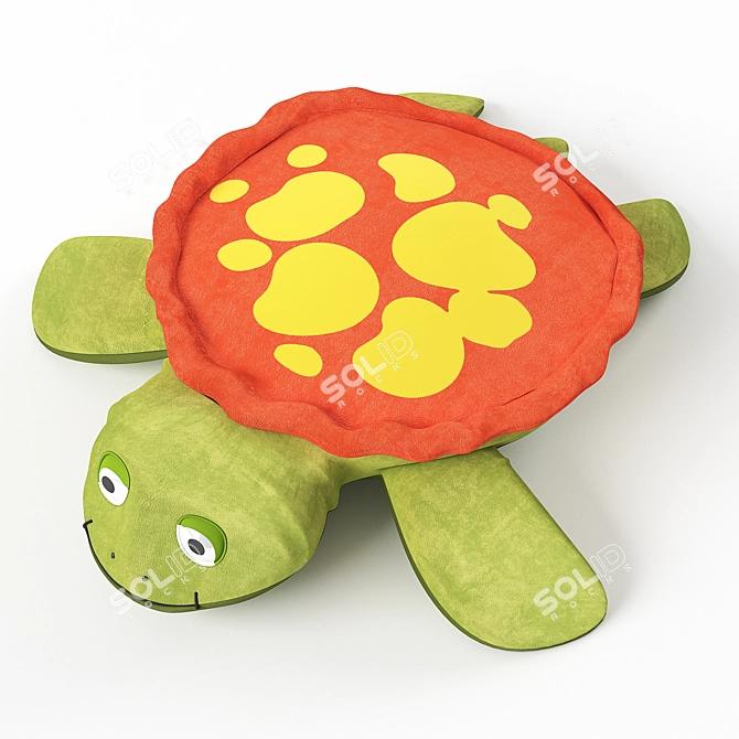Turtle Room Decor: Cute and Playful 3D model image 2