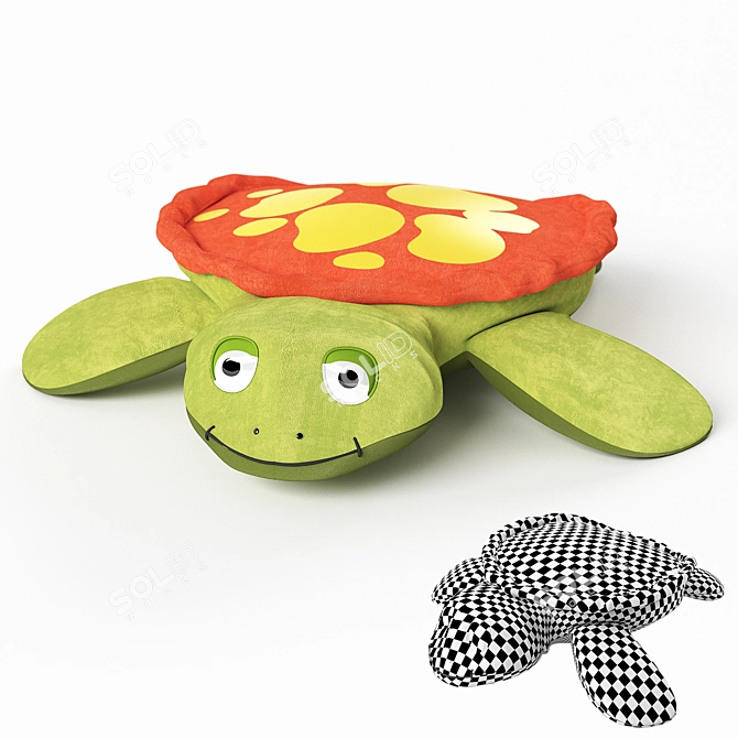 Turtle Room Decor: Cute and Playful 3D model image 3