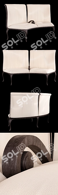 Luxury Olsen Armchair: Christopher Guy 3D model image 2