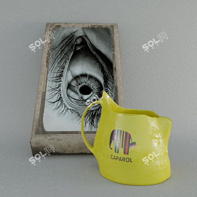 Eyes and Edge Cup 3D model image 1