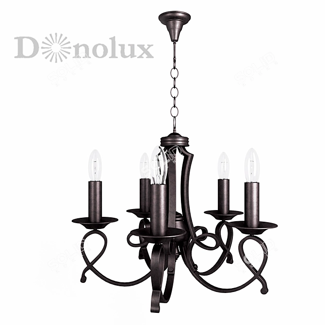 Elegant Castello Chandelier - Donolux Classic 3D model image 1