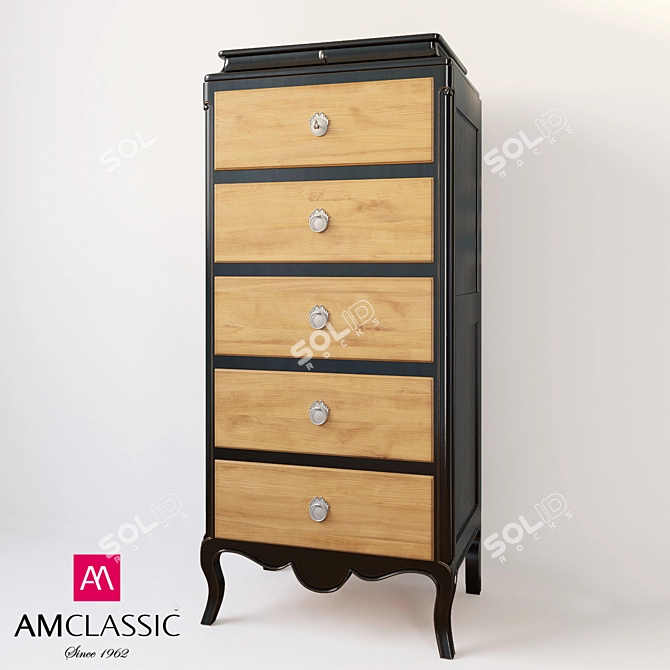 Elegant AM Classic Chest 3D model image 1