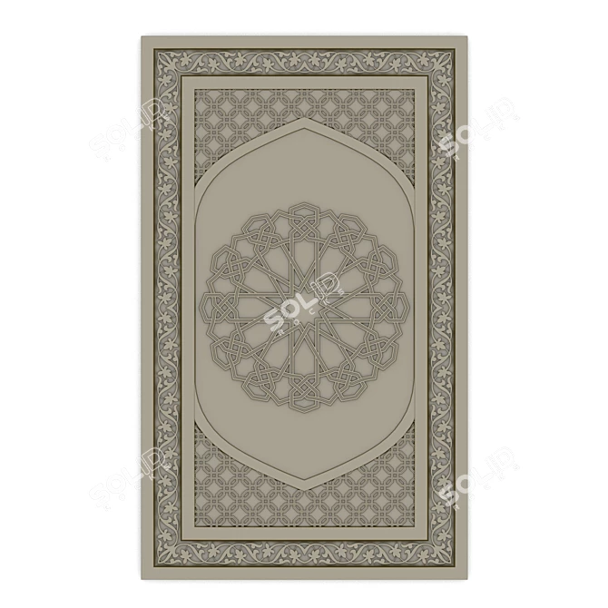 Title: Arabesque Décor Accent 3D model image 1
