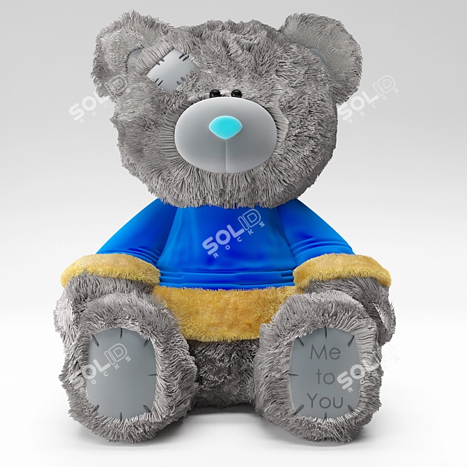 Tender Tummy Bear 3D model image 3