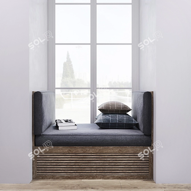 Cozy Comfort: Soft Windowsill 3D model image 1