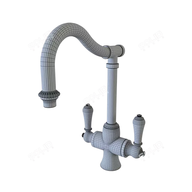 Medoc High Profile Kitchen Faucet 3D model image 3