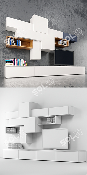 Sleek Wall Dall'Agnese Slim 3D model image 3