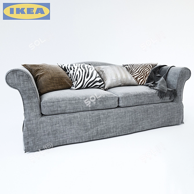 Cozy and Stylish Ikea Ektorp 3D model image 1