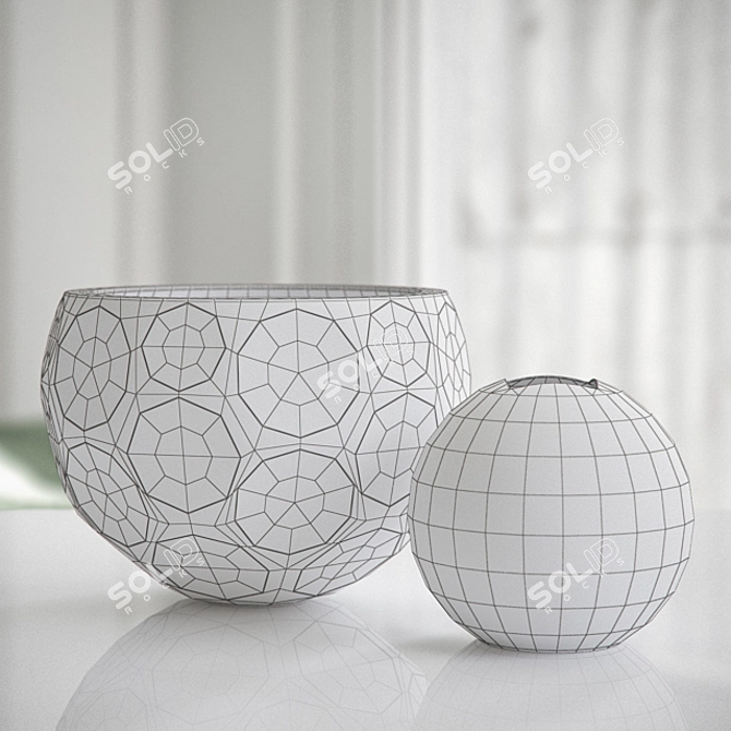 Moser Copernicus 3177 Vase: Elegant 3D Model with Textures 3D model image 3