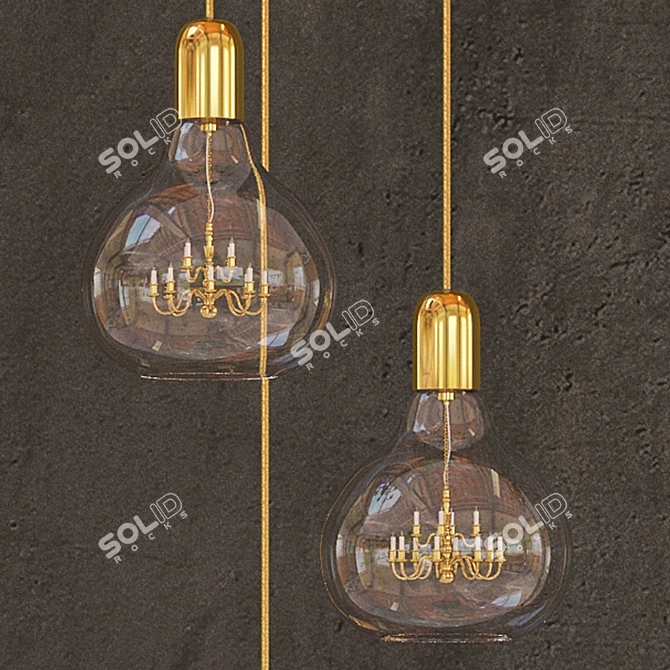 Regal Edison Trio Pendant by Mineheart 3D model image 3