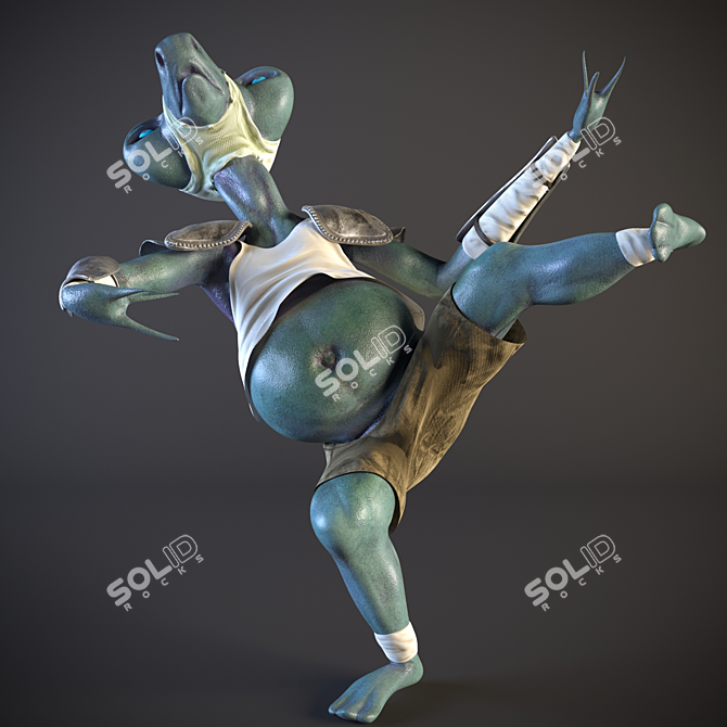 Schekotun Animated Character with Customizable Skin & Rig 3D model image 1