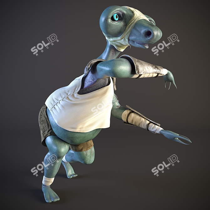 Schekotun Animated Character with Customizable Skin & Rig 3D model image 2