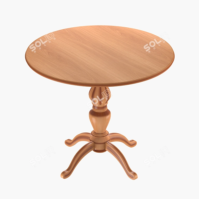 Square Table with UV Unwrapping | 3D Model 3D model image 1