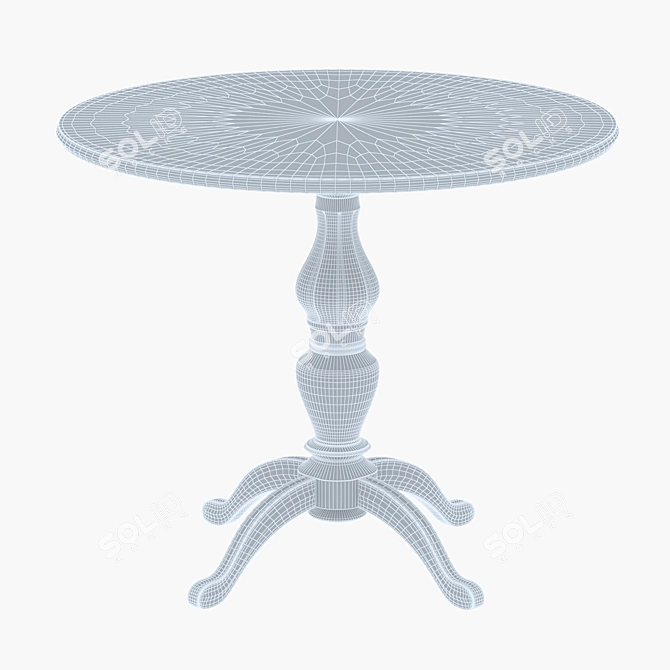 Square Table with UV Unwrapping | 3D Model 3D model image 3