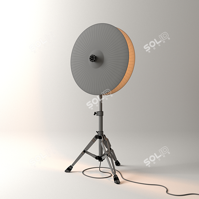 Title: Cymbal Torch Lamp 3D model image 3