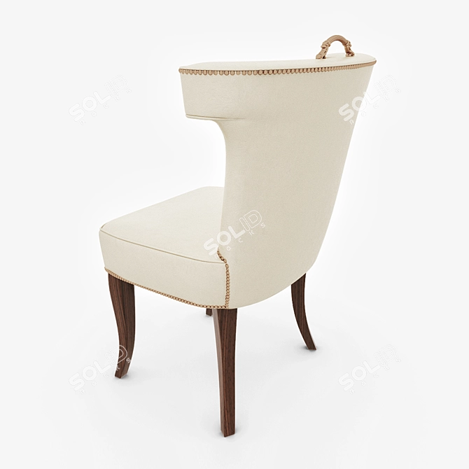 Elegant and Luxurious Casino Chair 3D model image 2