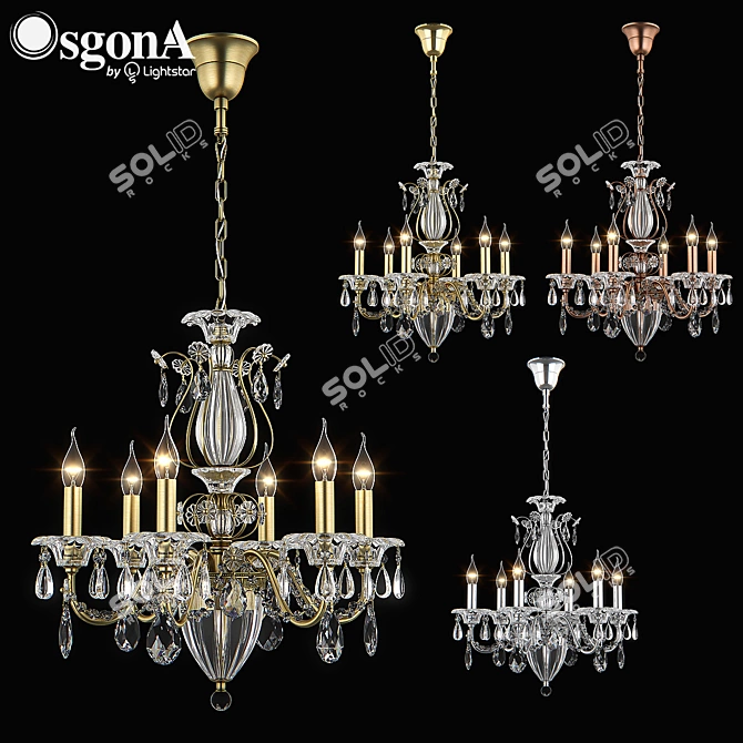 Elegant Schon Osgona Pendant 3D model image 1