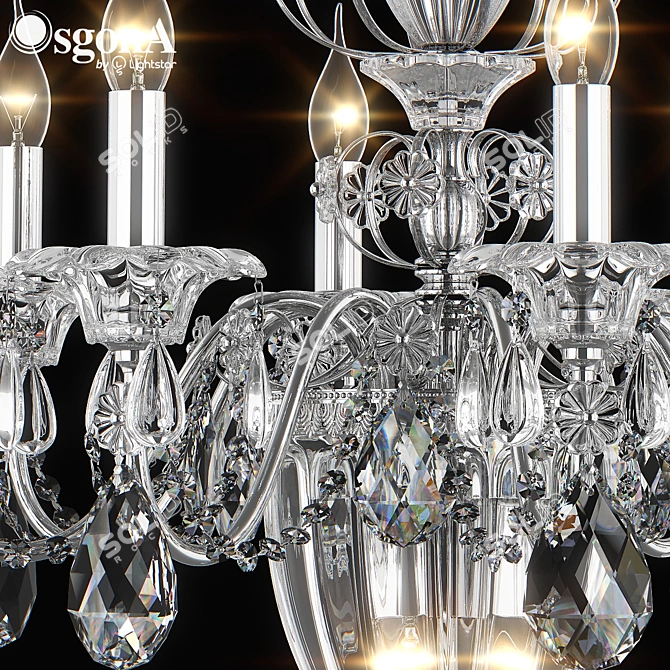 Elegant Schon Osgona Pendant Chandelier 3D model image 2