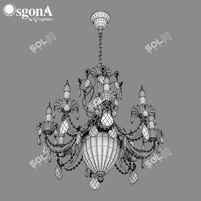 Elegant Schon Osgona Pendant Chandelier 3D model image 3
