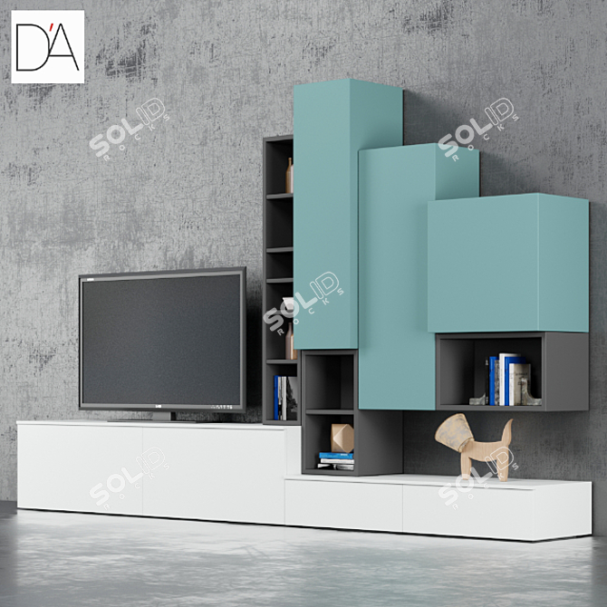 Elegant Wall Units by Dall'Agnese 3D model image 1