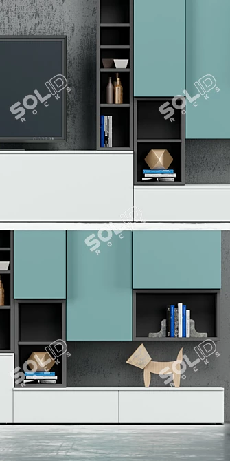 Elegant Wall Units by Dall'Agnese 3D model image 3