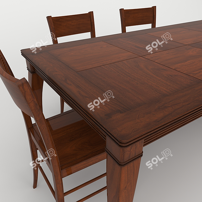 Arca Lofty Table Set 3D model image 3