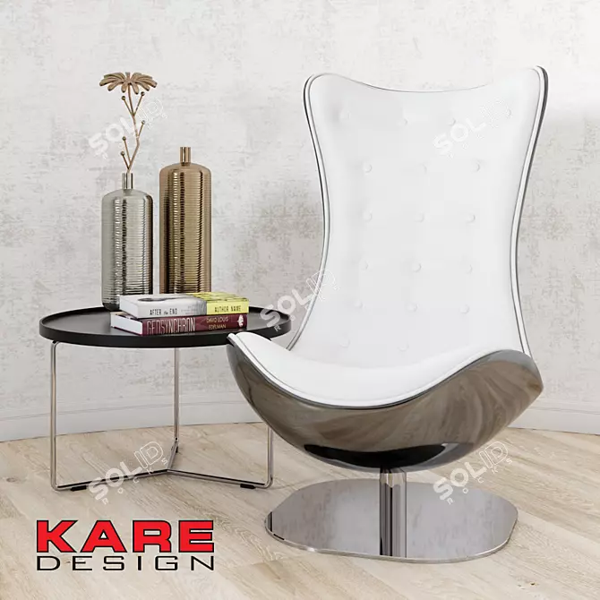 Kare Atrio Deluxe: Luxurious Comfort in One Chair 3D model image 1