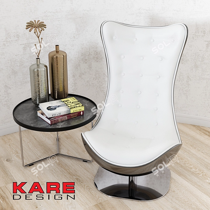 Kare Atrio Deluxe: Luxurious Comfort in One Chair 3D model image 2