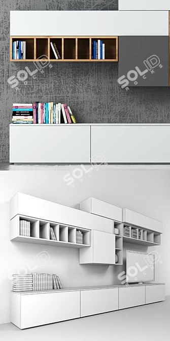 Elegant Italian Wall Design 3D model image 3