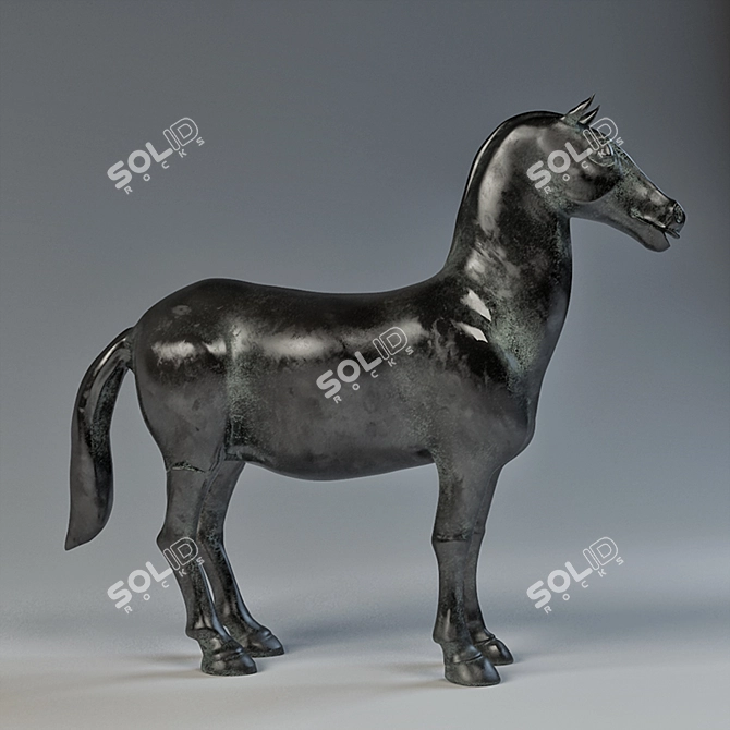 3D Printing Horse: A Unique Equine for Your Creations 3D model image 2