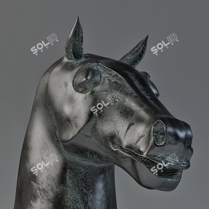 3D Printing Horse: A Unique Equine for Your Creations 3D model image 3