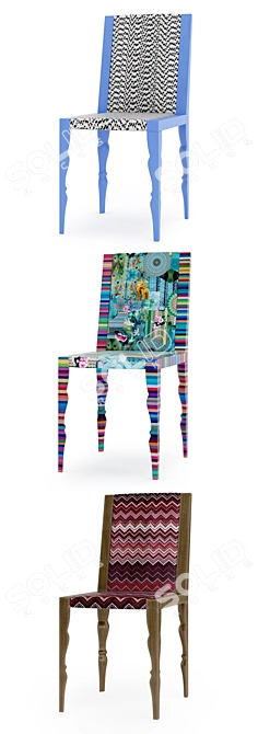 Interstyle Crisalide Lavandula Nona Chairs: Modern Collection with 3D Models & Textures 3D model image 2