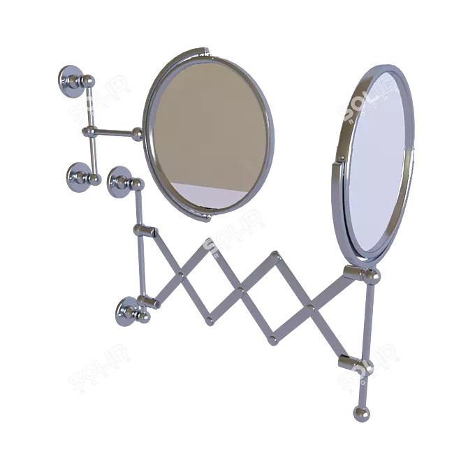 Crystal Magnifying Extension Mirror 3D model image 2