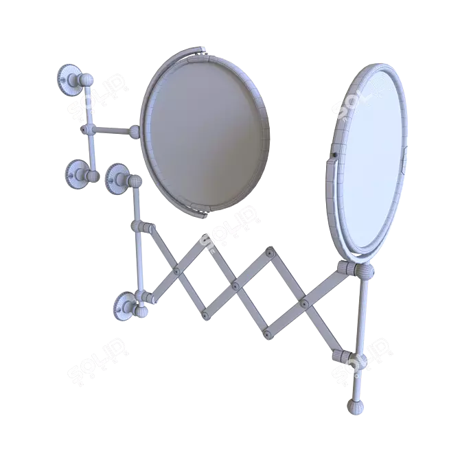 Crystal Magnifying Extension Mirror 3D model image 3