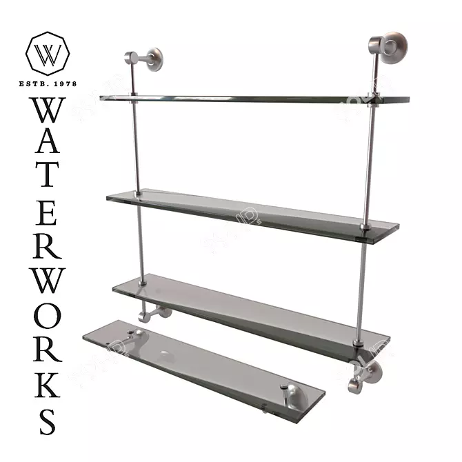 Modern Stack Shelf: Easton 3D model image 1