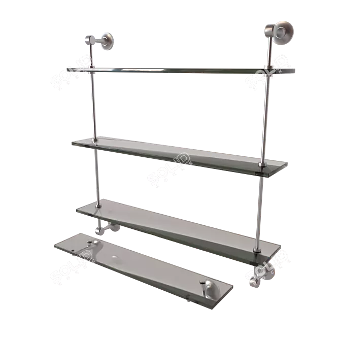 Modern Stack Shelf: Easton 3D model image 2