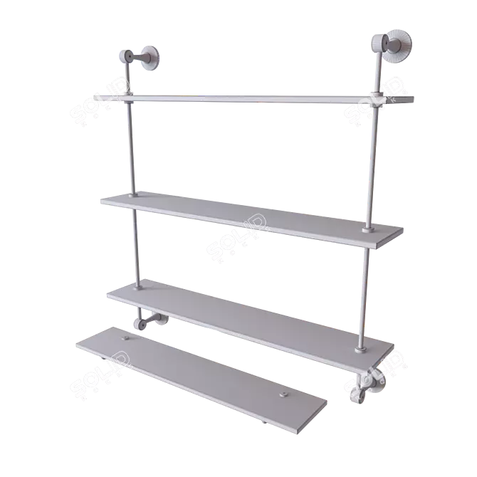 Modern Stack Shelf: Easton 3D model image 3