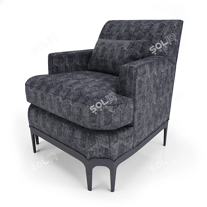 Celestial Comfort: Baker Celestite Lounge Chair 3D model image 1