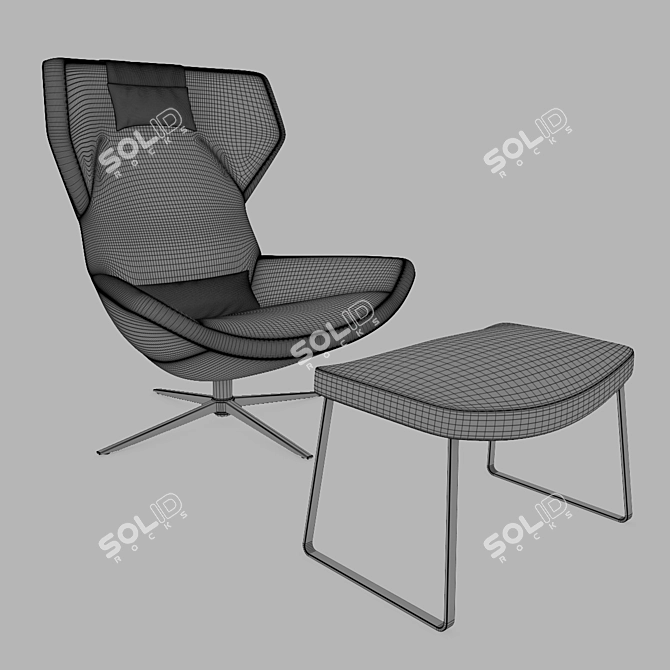 Metropolitan '14 Armchair: Modern Elegance 3D model image 3