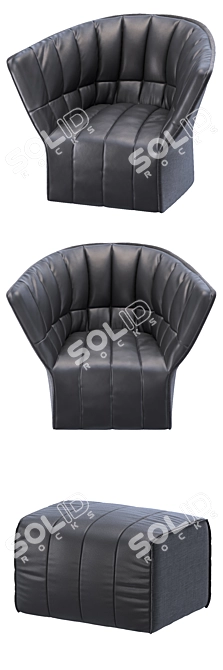 Elegant Comfort: Ligne Roset MOEL 3D model image 2