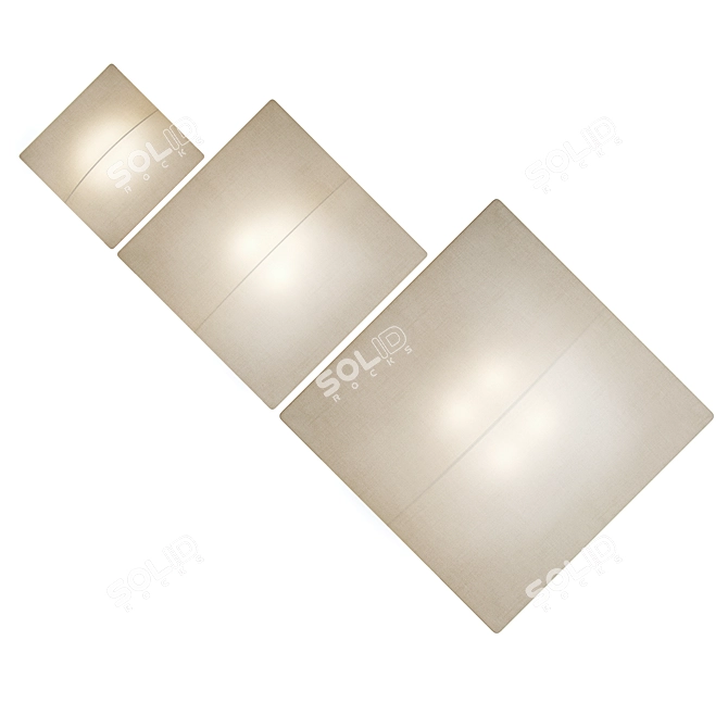 Straight Nelly Ceiling/Wall Light 3D model image 2